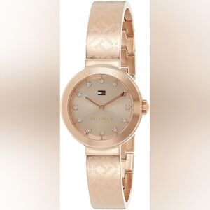 NIB Tommy Hilfiger Women's Analogue Quartz Watch with Rose-Gold Strap 178171